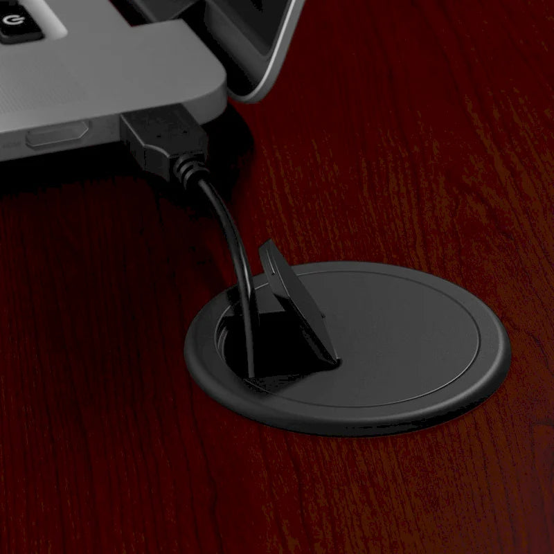Bureau d'angle en L de 60 W avec huche et rangement