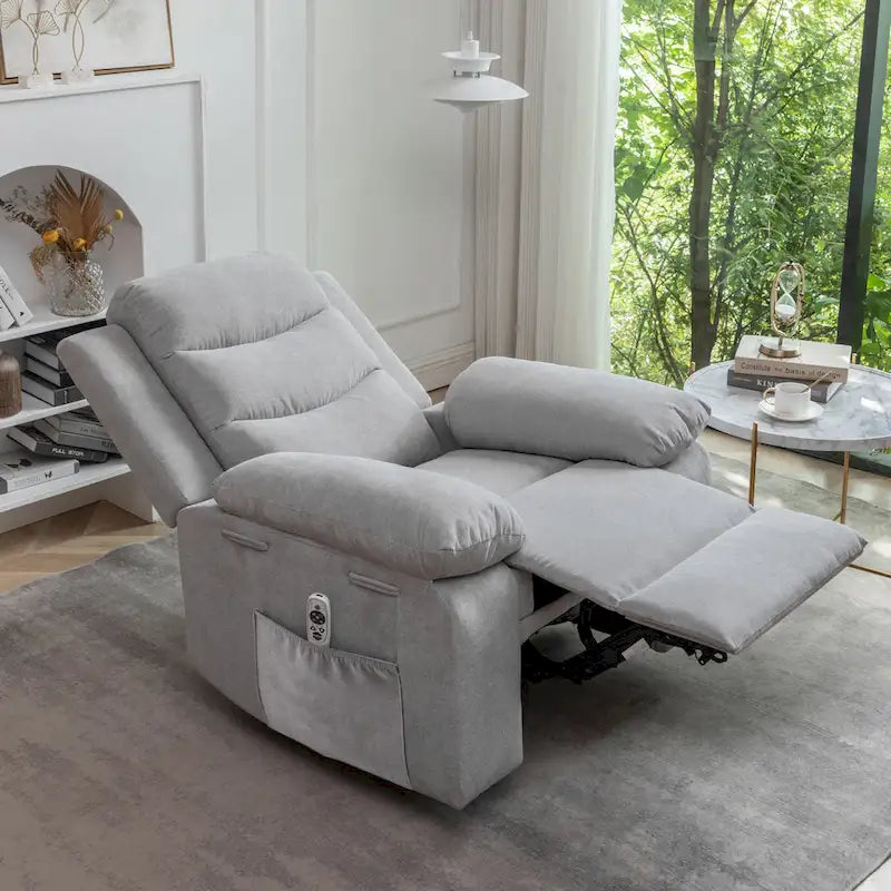 Fauteuil inclinable électrique avec fonction de massage réglable - 36.63 x 38.13 x 40.50