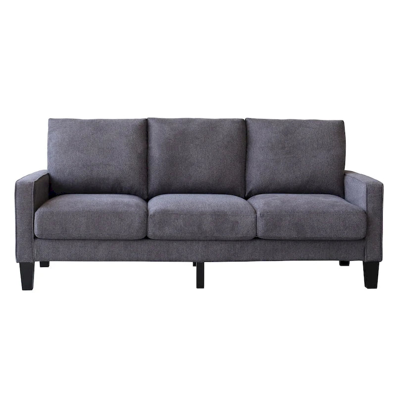 Canapé 3 places en tissu avec rangement sous le coussin