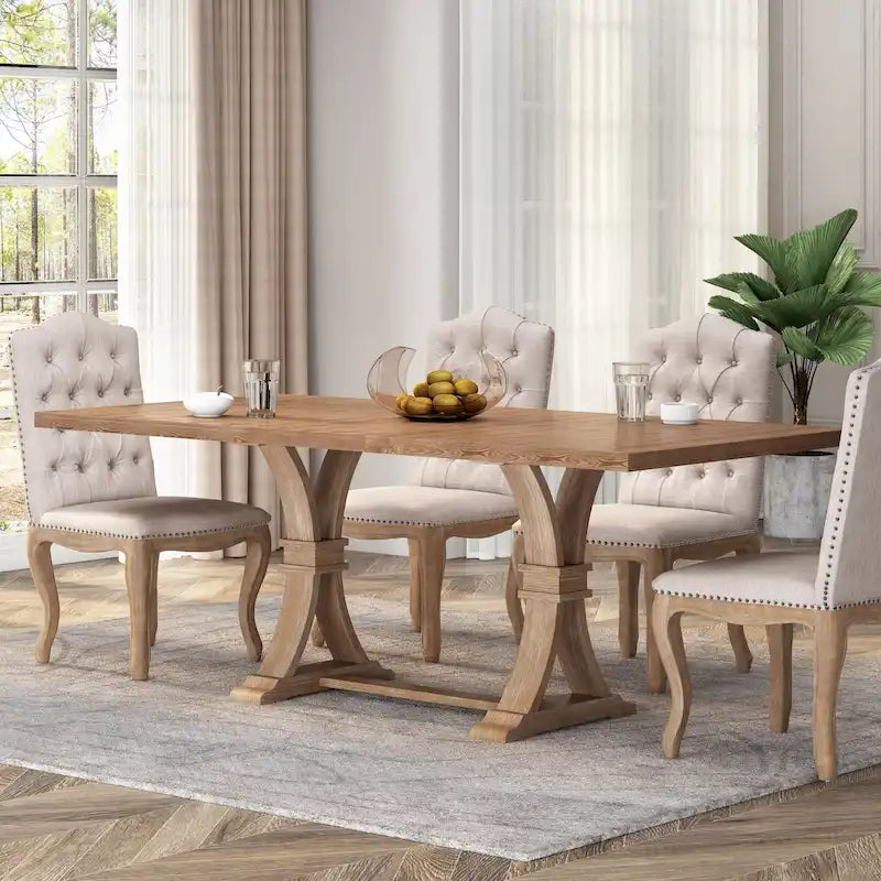 Table à manger extensible en bois