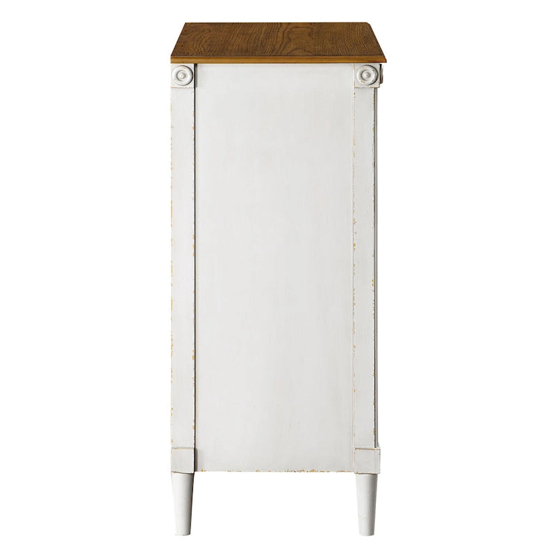Commode traditionnelle en bois massif à 4 tiroirs