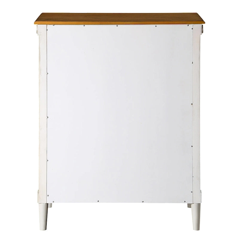 Commode traditionnelle en bois massif à 4 tiroirs