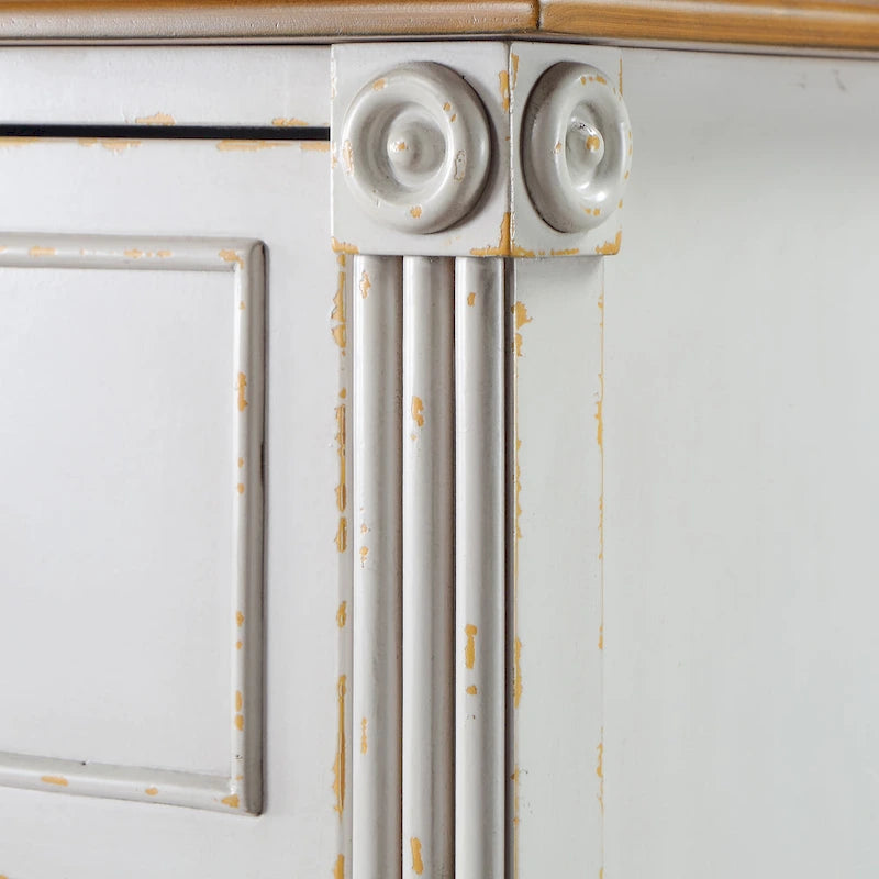 Commode traditionnelle en bois massif à 4 tiroirs