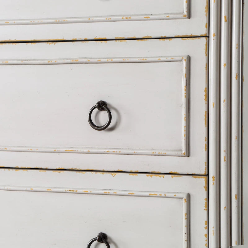 Commode traditionnelle en bois massif à 4 tiroirs