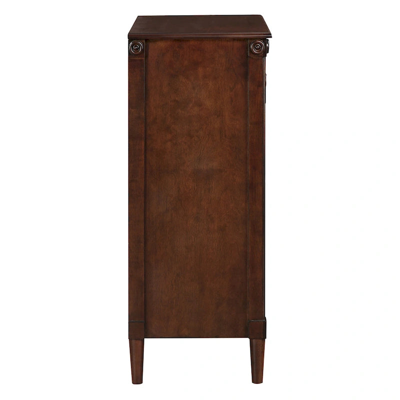 Commode traditionnelle en bois massif à 4 tiroirs