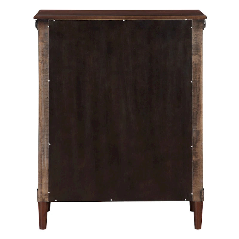 Commode traditionnelle en bois massif à 4 tiroirs
