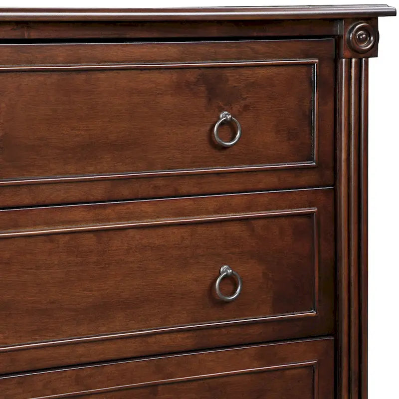 Commode traditionnelle en bois massif à 4 tiroirs