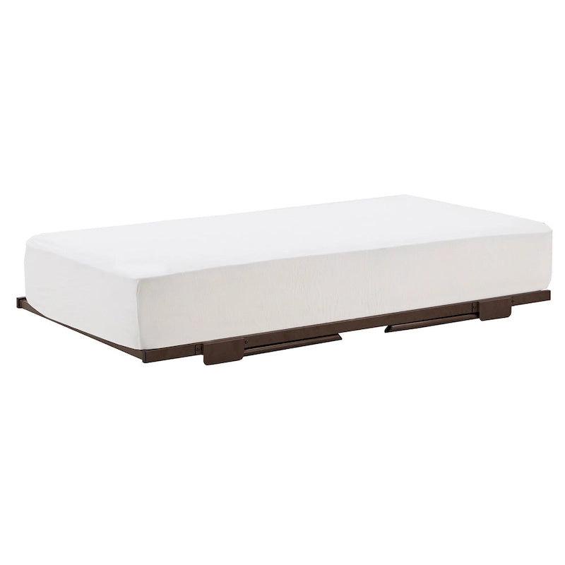 Lit de repos en métal avec tiroir-lit relevable