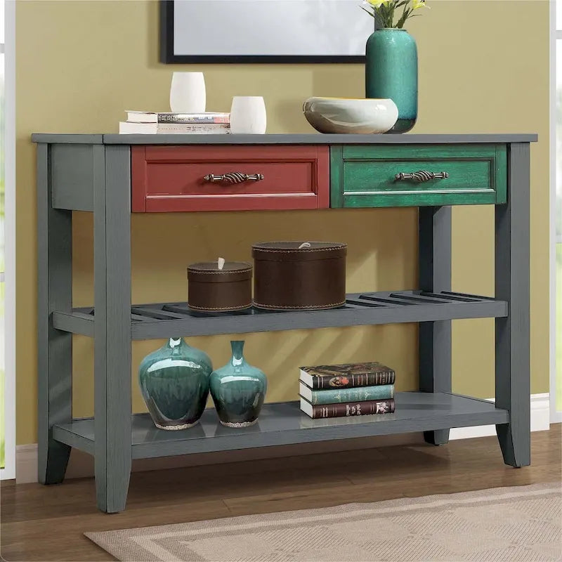 Buffet/bahut en bois massif de style Mid-Century 42