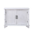 Meuble de rangement 40" en pin à 2 portes, buffet avec portes et étagère réglable, commode d'entrée en bois, placard