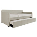 Lit de repos rembourré minimaliste double avec lit gigogne