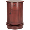Table d'appoint pivotante de rangement grise - 18Lx18Px26H