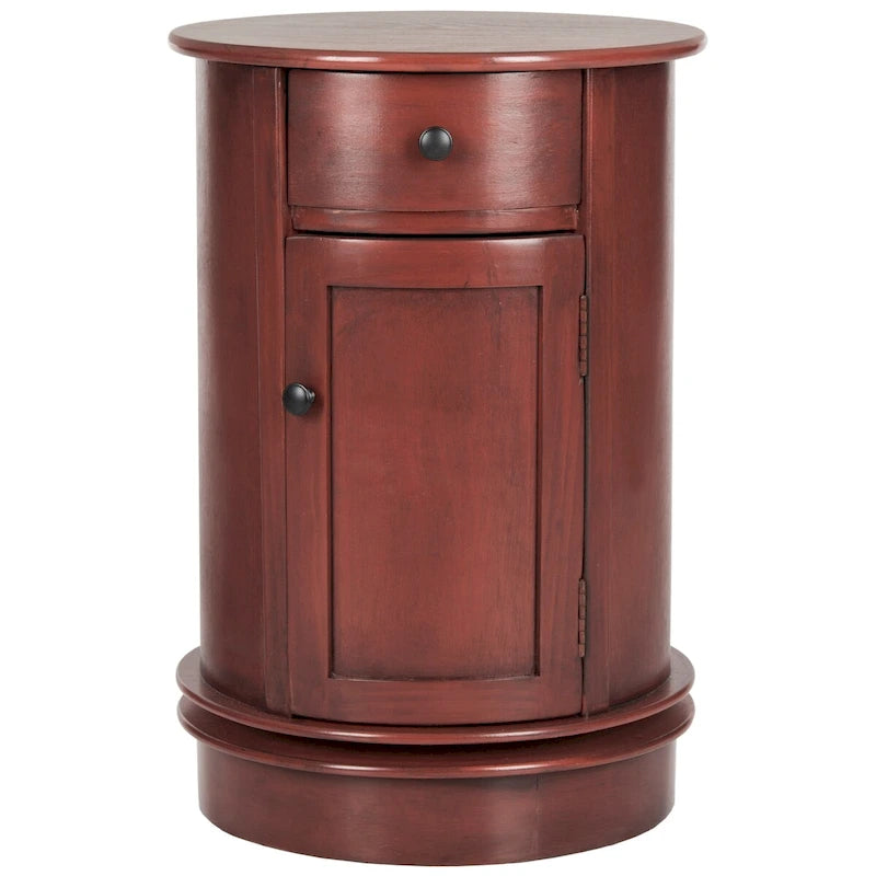 Table d'appoint pivotante de rangement grise - 18Lx18Px26H