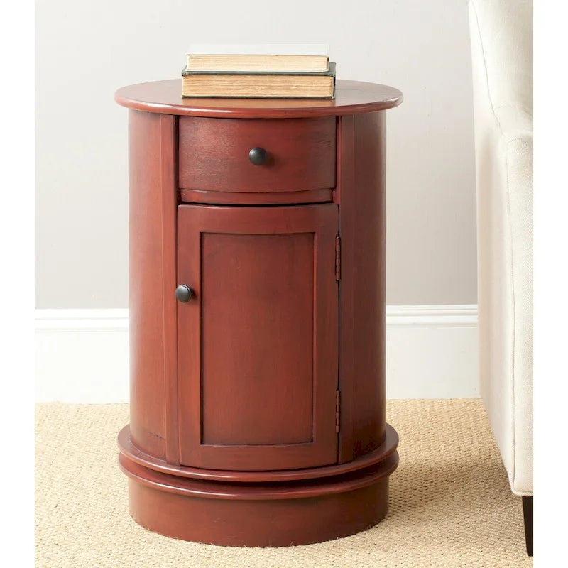 Table d'appoint pivotante de rangement grise - 18Lx18Px26H