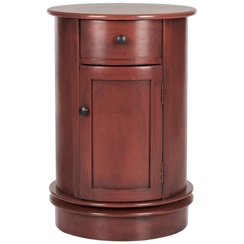 Table d'appoint pivotante de rangement grise - 18Lx18Px26H