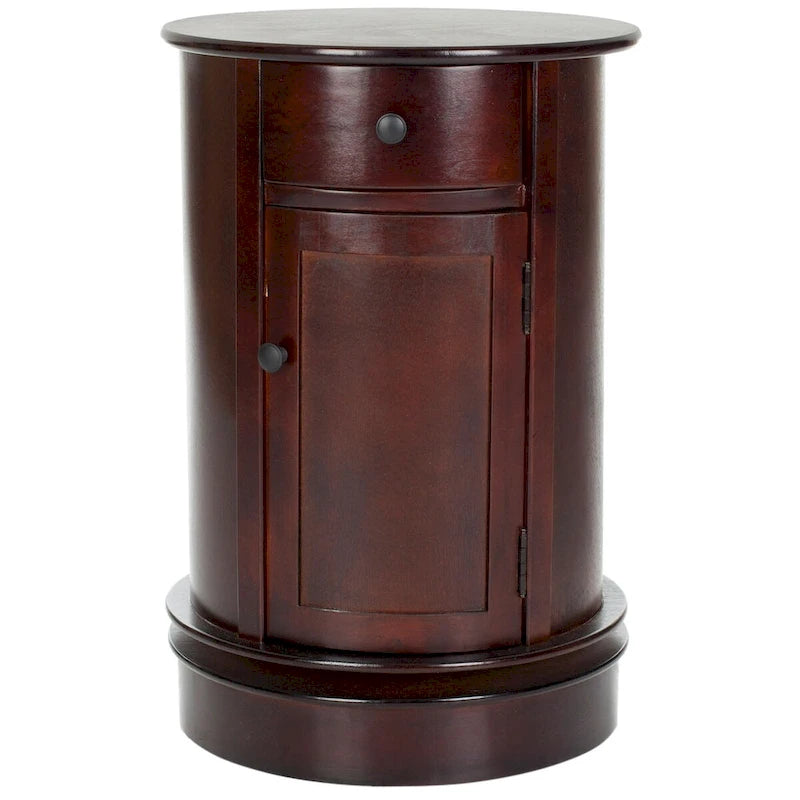 Table d'appoint pivotante de rangement grise - 18Lx18Px26H