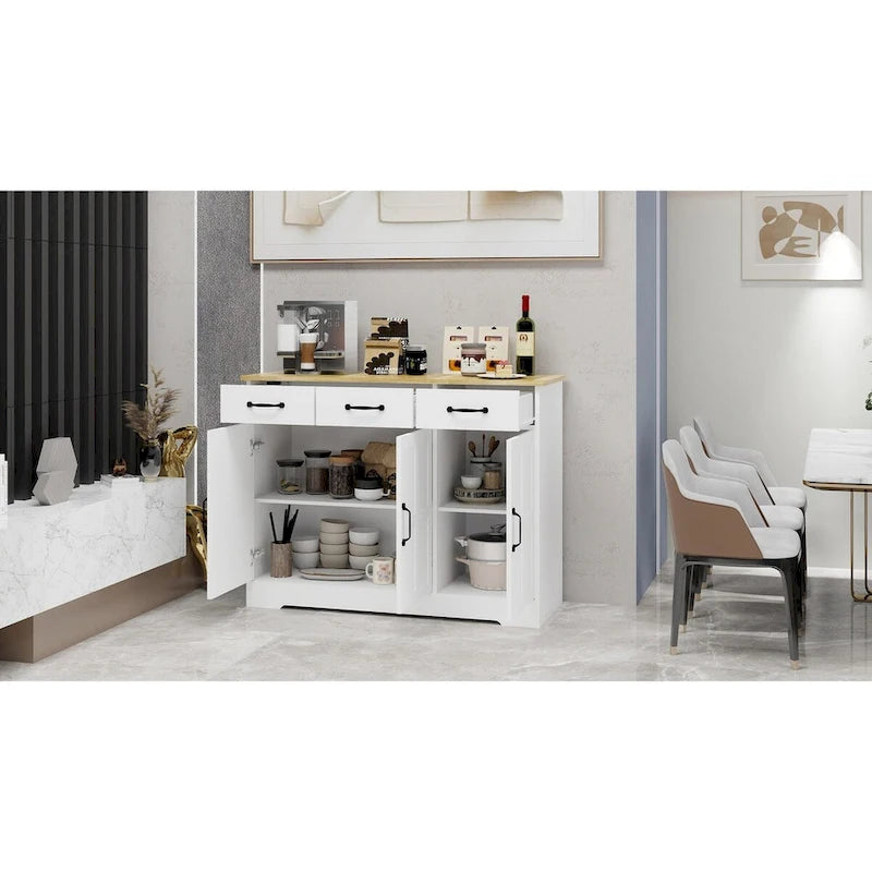 Meuble de rangement, vaisselier – blanc
