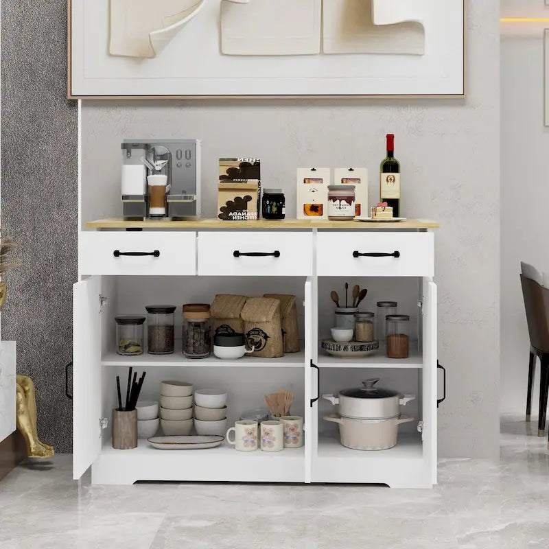 Meuble de rangement, vaisselier – blanc