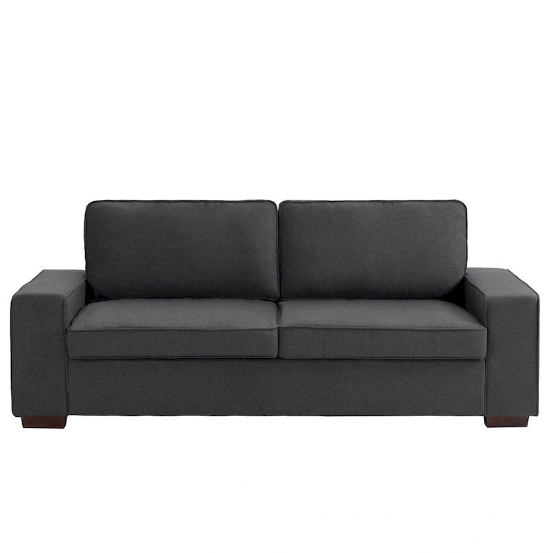 Canapé moderne 3 places en tissu rembourré 80