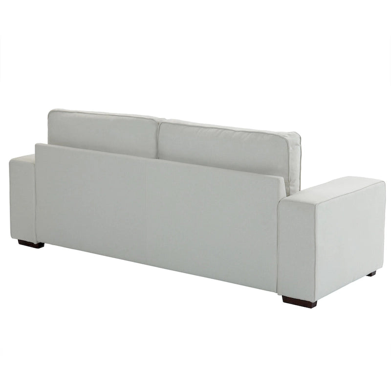 Canapé moderne 3 places en tissu rembourré 80