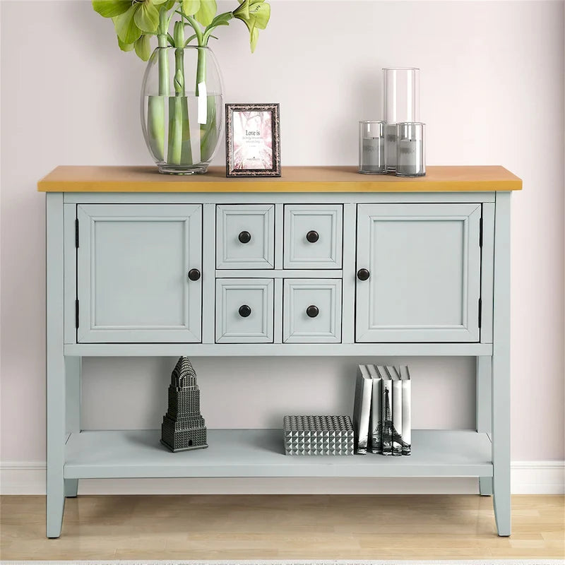 Buffet Console avec Étagère Inférieure