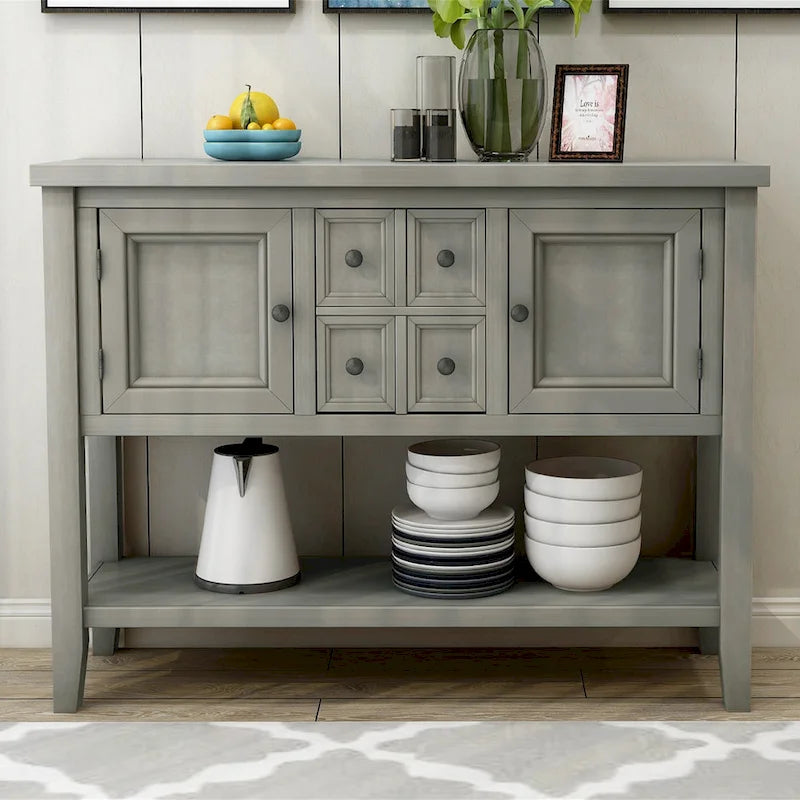 Buffet Console avec Étagère Inférieure