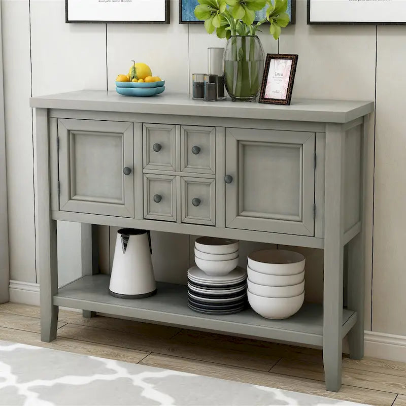 Buffet Console avec Étagère Inférieure