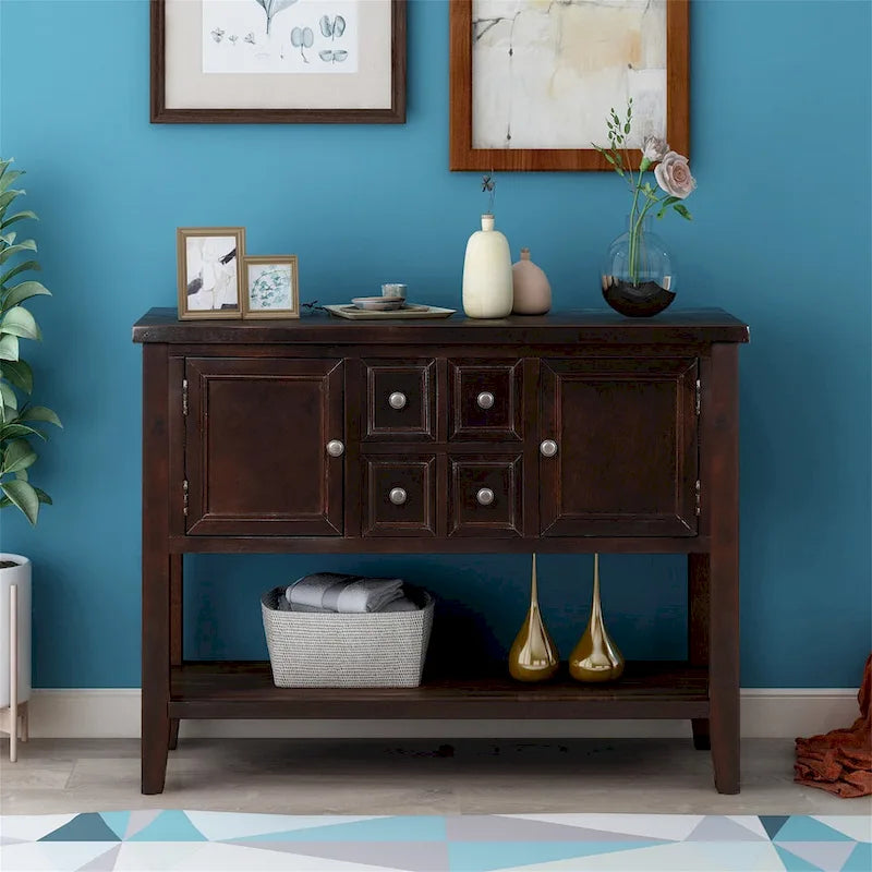 Buffet Console avec Étagère Inférieure