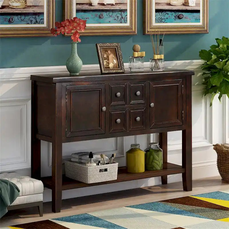 Buffet Console avec Étagère Inférieure