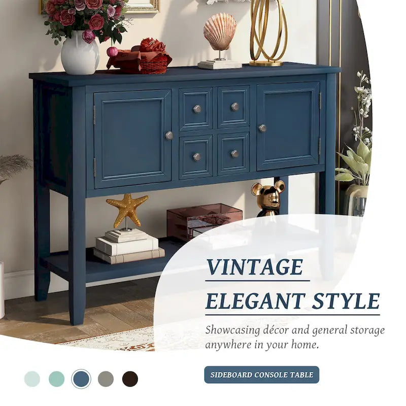 Buffet Console avec Étagère Inférieure