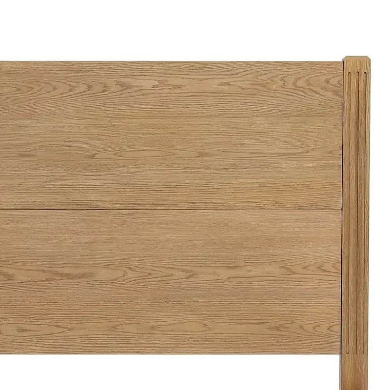 Plateforme de lit en panneaux de bois massif avec tête de lit, lits doubles en bois rustique, cadre de lit, mobilier de chambre